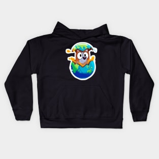 earth bluey Kids Hoodie